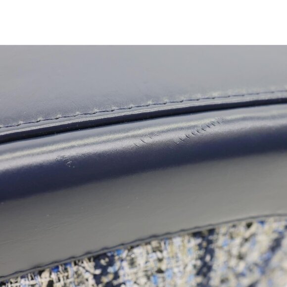 Chanel Gabrielle Small Tweed Crossbody Bag Navy Blue - Picture 11 of 13